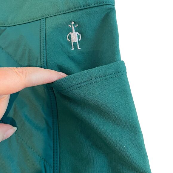 Smartwool Smartloft Merino Wool Pull On Quilted Skirt Emerald Green Women L NWT - Picture 10 of 12